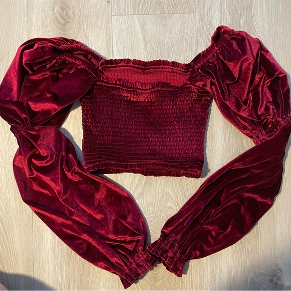 Trinity Smoked Top in Red - Tularosa. - Picture 2 of 4